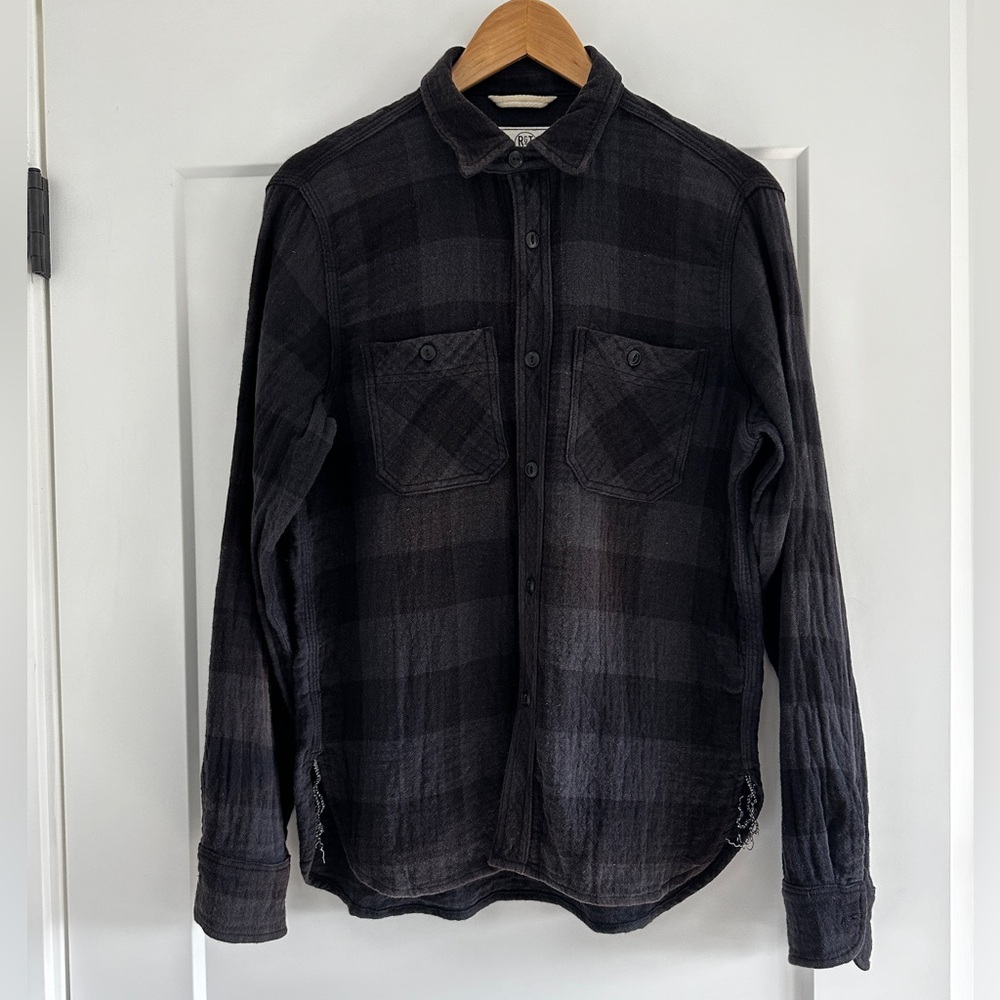 Rogue Territory - Black Plaid Shirt - Medium